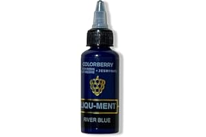 ‎COLORBERRY COLOBERRY LIQU-MENT COLLECTION RIVER BLUE – Epoxidharz Farbe für Resin Kunst zum Anfärben von RESIN JESMONITE JESIN – Epoxy Resin Farbe für Kunstharz zur Schmuckherstellung DIY Kunsthandwerk – 50ml