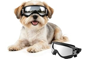 NAMSAN Hundglasögon för små hundar justerbara hundskyddsglasögon vattentäta vindsäkra UV-skyddande solglasögon för små hundar