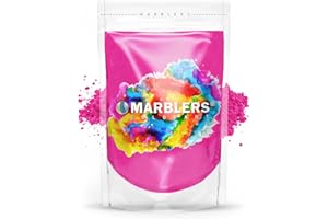 MARBLERS Pink Mica Powder [Magenta] 3oz (85g) | Cosmetic Grade | Epoxy Resin Pigment | Dye | Non-Toxic, Vegan, Cruelty-Free | Lip Gloss, Nails, Body Butter | Bath Bomb, Candle & Soap Making