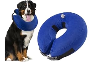 Nasjac Collar de recuperación Inflable para Perros, Collar Inflable para Perros de recuperación de Mascotas Suave con Hebilla Ajustable
