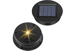 Apritsce Ricambi per Luci Solari, 2 Pezzi Lampadina Solare Ricambio φ8cm, Impermeabile Lampade Solari Da Giardino Ricambi, Pannelli Solari Di Ricambi, Lanterna Solare per Decorazione Da Giardino