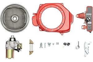 HONGKKON Electric Start Kit,Flywheel Starter Motor Kit Electric Flywheel Start Kit Flywheel Starter Motor Customized for Honda Gx160 5.5Hp and Honda Gx200 6.5Hp