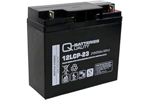 Q-Batteries 12LCP-23 / 12V - 23Ah Blei Akku Zyklentyp AGM - Deep Cycle VRLA - Anschluss F3
