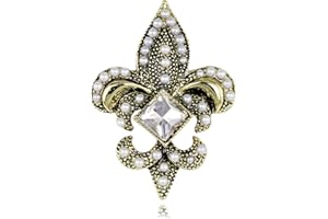 FAIRYGATE Brooches Enamel Brooch for Men Women Retro Rhinestone Lapel Pin Clothing Hat Decoration，B38