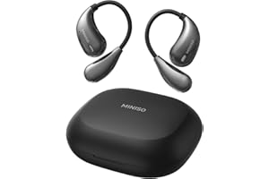 MINISO X33 AI Ecouteur traducteur instantané 3 en 1 Traduction vocale instantanée avec 135 Langues autonomie de 50h, Oreillette Traduction Instantanée pour Voyage/Affaires Noir