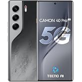 Tecno Camon 40 Pro 5G هاتف ذكي يدعم الذكاء الاصطناعي، 12+12 جيجابايت رام 256 جيجابايت روم | 50 ميجابكسل خلفي، 50 ميجابكسل كاميرا أمامية |144 هرتز 6.78 بوصة FHD+ AMOLED