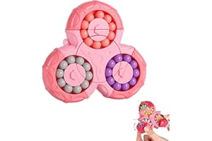 YAGE Magic Bean Cube Fidget Toy-Puzzle de Doigt Rotatif, Jouet créatif de décompression avec Haricots Magiques, Cadeaux de Noël et du Anniversaire an pour Enfants et Adultes âgés de 3-6 Ans et Plus