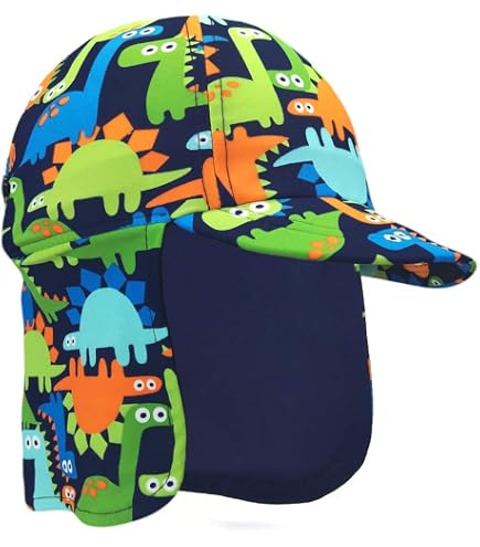 Bonnet De Bain Enfant Anti-UV UPF 50+ – Pour Piscine Et Plage, 6 Mois à 6 Ans, Avec Cape De Protection