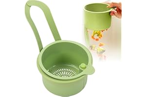 TCXWHSSM Filtro a scatto per lavello,Colino per lavello,Silicone Scolapasta Per Lavello Con Bottone A Pressione,Senza sporcarsi le mani,Rimovibile,In silicone,Per lavare organizzare in cucina