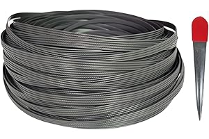 Feyart Kit di riparazione in rattan sintetico, 60 m x 8 mm, con nervature e strumento di tessitura per la riparazione di mobili da esterno