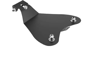 Staffa per Sella Singola Aramox, Staffa per Piastra Base Sella Monoposto in Acciaio Nero per Moto Chopper Bobber Custom