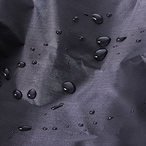 MAGIC UNION Original wasserdicht Barbecue Grill Hülle Chateau Grilladeckung Abdeckhaube Gasgrill Schutzhülle Haube Wetterschutz für drinnen draußen BBQ Grill Schwarz (145 x 117x 62cm) - 3