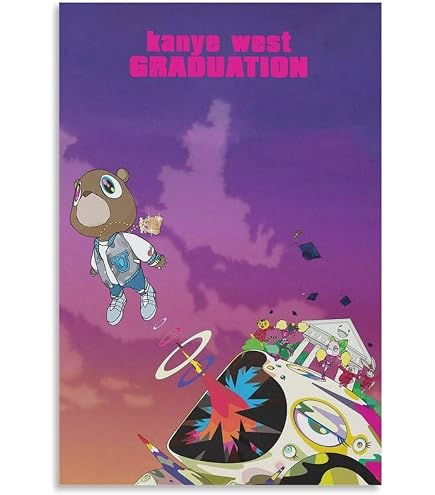 TANZEM Kanye West, Poster Con Copertina Di Album Di Abbandono Del College, Stampa Artistica Da Parete Su Tela, Decorazione Moderna Per Camera Da Letto, Soggiorno, 30 X 45 Cm - 7