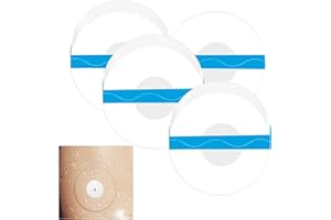 KDUH 50 Patch Freestyle Libre, Patch Rond Transparent, Patch Freestyle Libre Transparents pour Capteur Freestyle Libre 1 2 & 3, Patch Capteur de Glycémie, durée Vie de 14 Jours