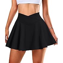 Eandarui Tennisrock Mädchen Mit Hose - High Waist Sport Skort A-Linie