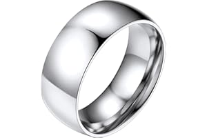 PROSTEEL Anillos Dedo Giratorios de Banda 2/4/6/8mm Acero Inoxidable, Minimalista Anillos Spinner Midi Amistad con Varios Tamaños (con Caja de Regalo)…