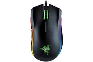 Razer Mamba Elite Wired Gaming Mouse: 16,000 DPI Optical Sensor - Chroma RGB Lighting - 9 Programmable Buttons - Mechanical Switches