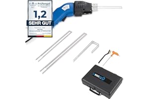 BAUTEC Styroporschneider Styrocutter 250W DX » Dauerbetrieb » Set 5 (gerade Klinge 150+200mm | Nutenschneide eckig) » Handschneider für WDVS » Heißschneider » Hartschaumschneider » Thermosäge