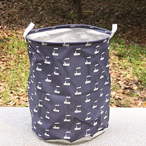 Storage bucket Folding dirty clothes basket Large dirty clothes basket Waterproof covered clothes Toy Bathroom Cloak Debris Laundry basket,B
