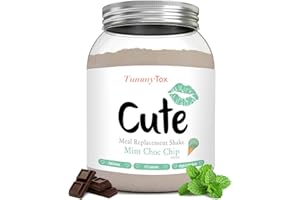 Cute Nutrition Mint Chocolate Meal Replacement Shake - Diet Shake for Women 500g - Bonus E-book with Exercise Plan - By TummyTox