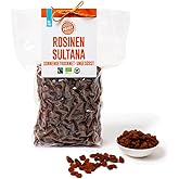 PAKKA - Bio Fairtrade Sultaninen 1kg, kernlose, ungeölte und sonnengetrocknete Sultana Rosinen aus Samarkand Usbekistan 1000g