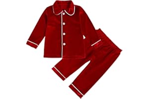 Verve Jelly Toddler Kids Baby Boy Girl Christmas Bathrobe Set Unisex Baby Long Sleeves Hooded Nightgown Casual Sleepwear for Boys Girls