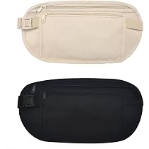Ceinture Porte-Valeur Secrète LuLiyLdJ - 2 Poches Dissimulées Anti-Vol, Étanches, Réglables - Pour Sport, Voyage