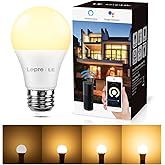 Lepro Bombilla LED Inteligente WiFi Ajustable,Smart WiFi E27 9W = 60W, Control Remoto y Control de Voz, Fonciona con Alexa y 