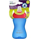 Philips Avent Yumuşak U&ccedil;lu Alıştırma Bardağı, 9 Ay, 300 Mililitre, Mavi, SCF802/01