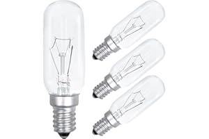 Comyan E14 40W Cooker Hood Light Bulb 230V 320lm T25 Extractor Fan Bulb SES Appliance Lamp Warm White 2700K Dimmable- 4Pack