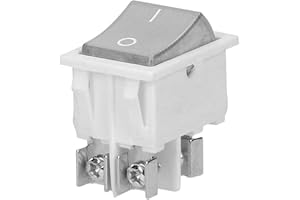 Miratic Przełącznik Kołyskowy Podświetlany 230 V Włącznik Kołyskowy Podświetlany Włacznik Wyłącznik Kołyskowy Napięcie zasilania:230V~, 50Hz Prąd: 20 A (przeźroczysty,biała obudowa)