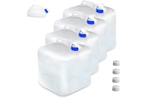 MAKACTUA Bidon à Eau Pliable 4x20 litres, récipient Sac d'eau Sac à Eau pour l'urgence, Prepper, préparation à la Crise, équipement d'urgence