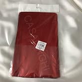 Bisaccia Kırmızı Tek Renk L&uuml;x Hediye Paketi Metalize Red Color Gift Poşet Bantlı 15x25 Cm - 50'li