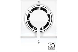 VORTICE M 10/4 - Aspiratore Bagno e Cucina 100mm, Velocità Controllabile, Motore a Poli Schermati, Aspiratore Elicoidale da Muro che Rimuove Muffa e Umidità, Portata Massima 85 m3/h - 12,7x17,6 cm