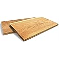 WestTree Eiche Massiv Fensterbank & Treppentritt, Eichenbrett, Holztreppe, Wandpaneel (110x30cm, 4cm Stark