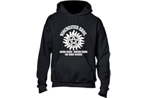 Crown Designs Winchester Brothers Horror Teen Fiction TV Show Inspired Unisex Premium Quality Hoodies for Men, Women and Teens