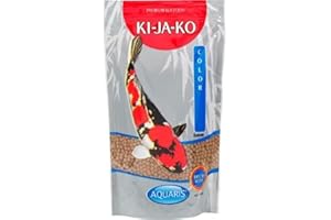 KI-JA-KO Color alimento per Koi facilmente digeribile 1 kg / 6 mm - per migliorare il colore e la pigmentazione naturale, per carpe Koi, con sapore di grano