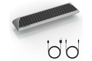 HEANTTV Cuffie Touch per Laptop, Soundbar per PC con Luci RGB, Altoparlanti per Computer USB, Altoparlanti per Monitor da Scrivania, Altoparlante per PC, Altoparlante cablato alimentato via USB