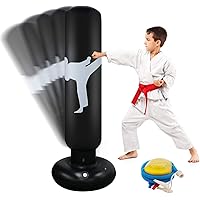 Aufblasbarer Boxsack Für Kinder 63 Zoll Freistehender Fitness Zielständer Tower Tasche Hochleistungs-Becher Säule…