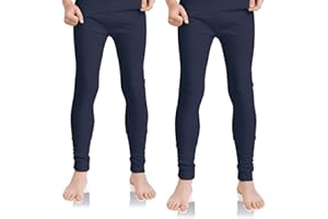 Celodoro 2er Pack Lange Kinder Thermo Unterhose Winter Unterwäsche