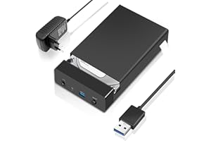 LUIRSAY USB 3.0 Festplatten Dockingstation für 2,5 & 3,5 Zoll SATA HDD/SSD, Externe SATA HDD Dock mit UASP, Unterstützt bis zu 16TB, Plug & Play, 5 Gbps, mit Netzteil & Datenkabel, für Windows/Mac/Linux