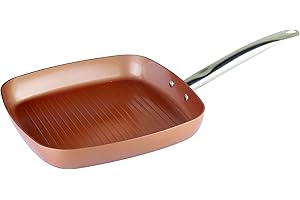 XSQUO Useful Tech Vital Copper 28 Sarten et Plancha Grill de 25 cm, Cuivre, 28 x 28 cm