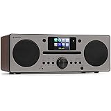 Auna Radio Portatile, Radio DAB con Bluetooth e Lettore CD, Radio FM/DAB/DAB+, Sistema Stereo AUX, Radio Dab Casa con Display