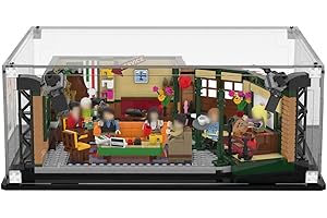 ICUANUTY Acrylic Display Case for Lego 21319 Ideas Central Perk Friends, Dustproof Display Box for Models Collectables (Only Case)