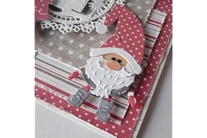 Gowxs Weihnachtsmann-Zwerg Schneidemaschine Stanzschablone, Scrapbooking Prägeschablonen, Fotopapier, Karten, Handwerk Prägung, Bastel-Produktion, Geburtstagsgeschenk, Stanzformen
