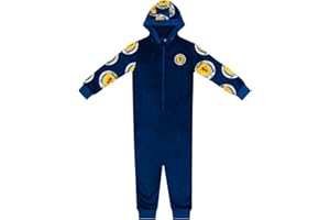 Scottish FA Scotland Boys Pyjamas All-In-One Loungewear Kids OFFICIAL Football Gift