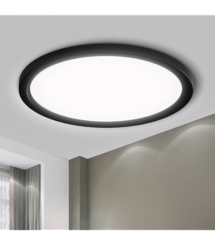 Led-plafondlamp met PIR-bewegingssensor schemeringssensor, ultraplatte plafondlamp, 18 W, vierkant, warm wit, 3000 K, 230 V, voor badkamer, hal, kelder, trap, uitgang