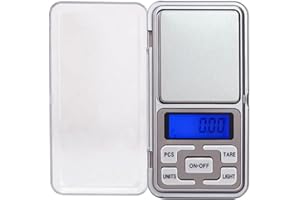 moppro 0.01g-500g Digital Scales, Food Scales for Coffee, Food Herbs, Kitchen, High Precision Small Gram Pocket Scales With LED Display For Jewellery, Weed, Laboratory