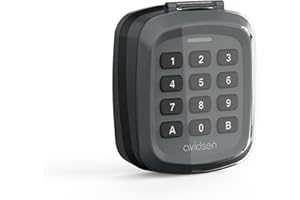 Avidsen - Clavier à Code - Pilote Les Motorisations, Portée Radio : 80m Champ Libre, Clavier à 12 Touches, Garantie 2 Ans, Couleur : Gris, Compatible Gamme 114255