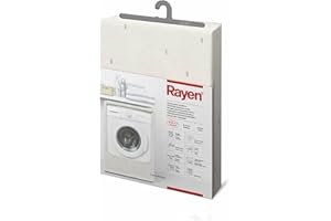 Rayen | Pokrowiec materiałowy do ochrony pralki lub suszarki | osłona pralki ładowanej od przodu | wodoszczelna osłona pralki i suszarki | wymiary: 84 x 60 x 60 cm